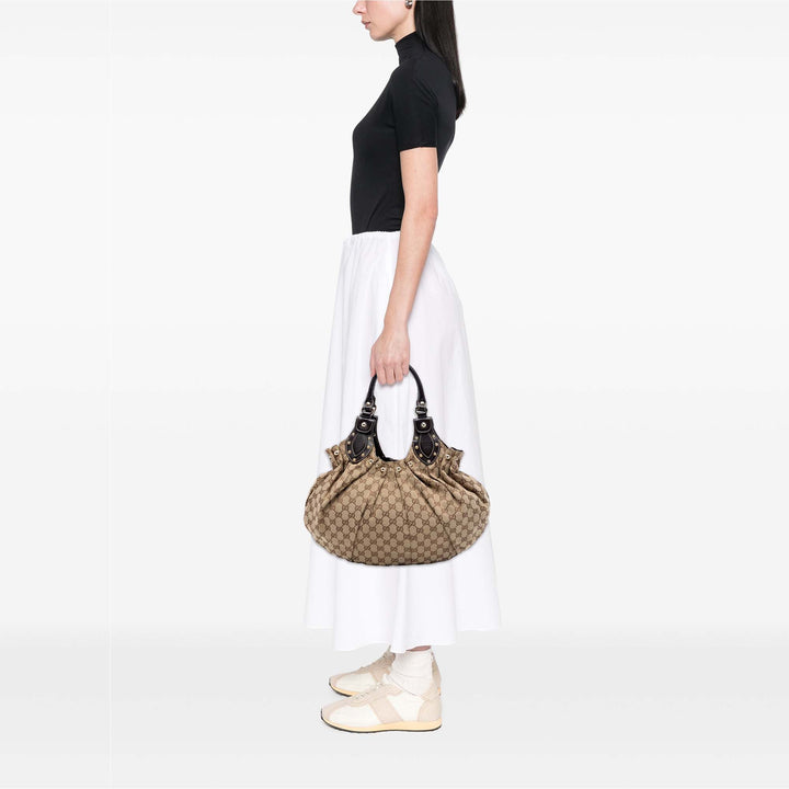 Gucci GG Toile clouté Pelham Hobo Sac