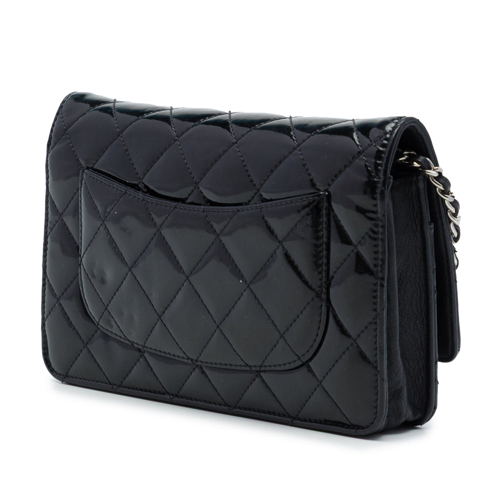 Chanel CC Matelassé Wallet on Chain Noir – vue 2 – GABY PARIS