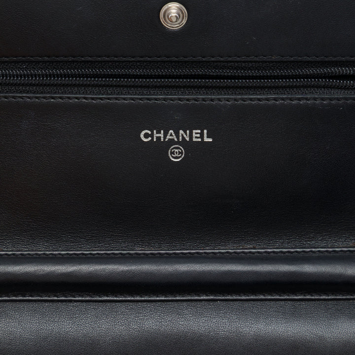 Chanel CC Matelassé Wallet on Chain Noir – vue 5 – GABY PARIS