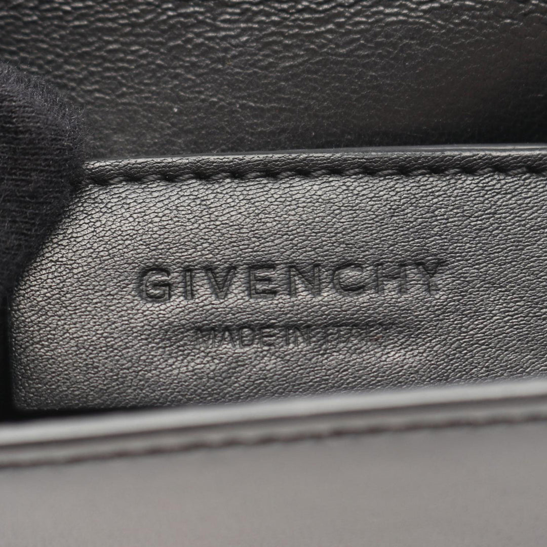 Givenchy Mini Smooth Cuir de veau Bow Cut Sac porté croisé Noir