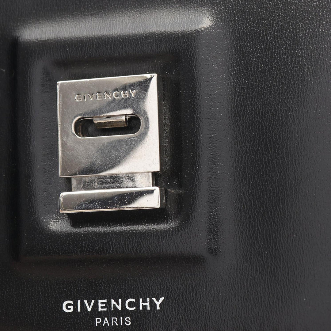 Givenchy Mini Smooth Cuir de veau Bow Cut Sac porté croisé Noir