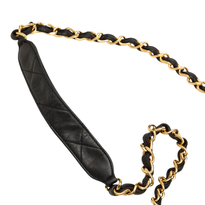 Chanel XL CC Matelassé Cuir d’agneau Square Simple rabat