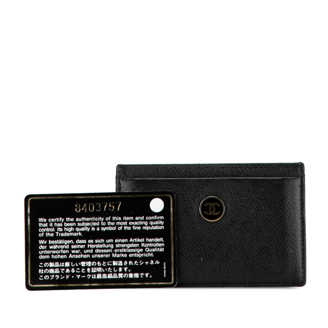 CC Caviar Sevruga Card Holder Black - Gaby Paris