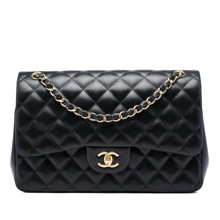 Chanel Jumbo Classic Cuir d’agneau Double rabat