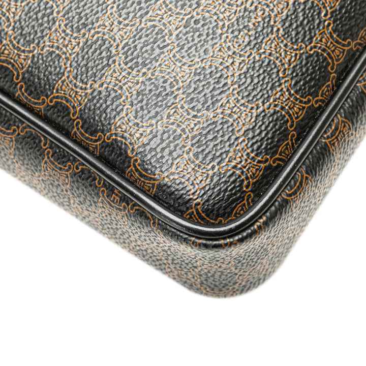 Macadam Coated Canvas Clutch Black - Gaby Paris