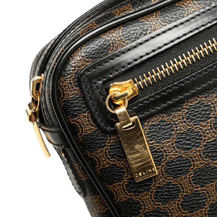 Macadam Coated Canvas Clutch Black - Gaby Paris