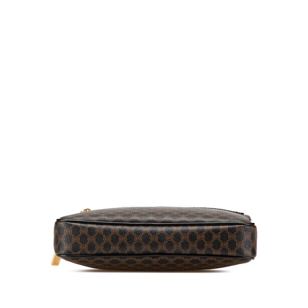 Macadam Coated Canvas Clutch Black - Gaby Paris
