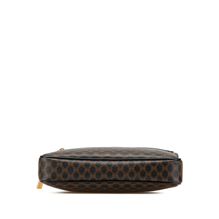 Macadam Coated Canvas Clutch Black - Gaby Paris