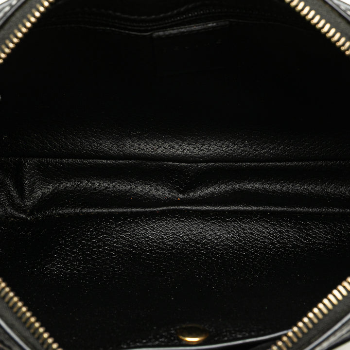 Macadam Coated Canvas Clutch Black - Gaby Paris
