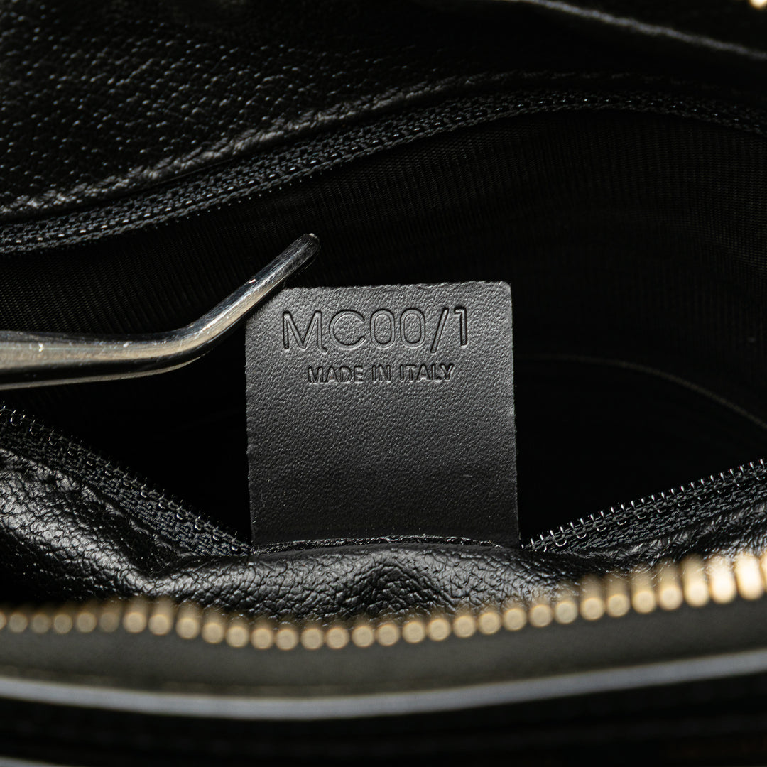 Macadam Coated Canvas Clutch Black - Gaby Paris