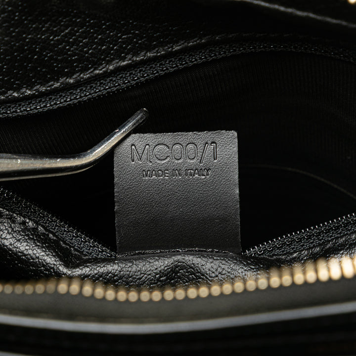 Macadam Coated Canvas Clutch Black - Gaby Paris