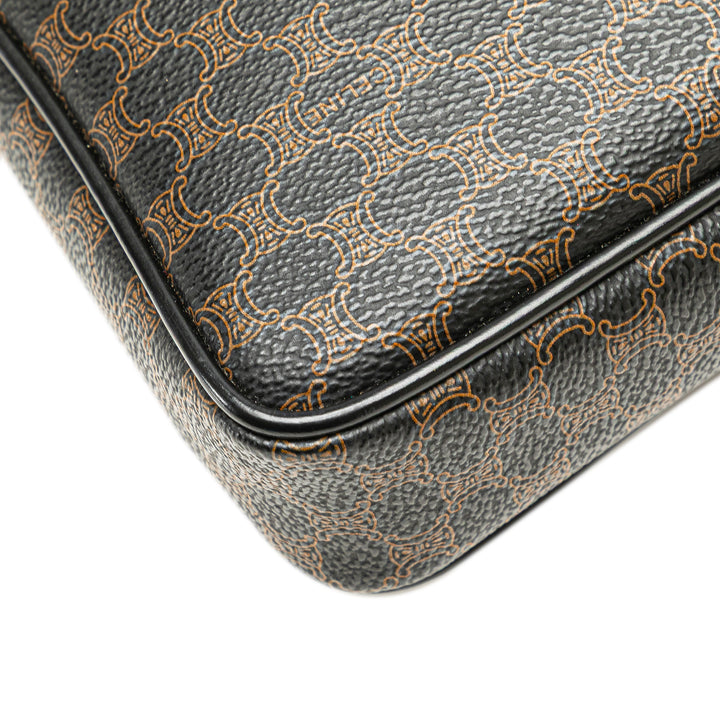 Macadam Coated Canvas Clutch Black - Gaby Paris