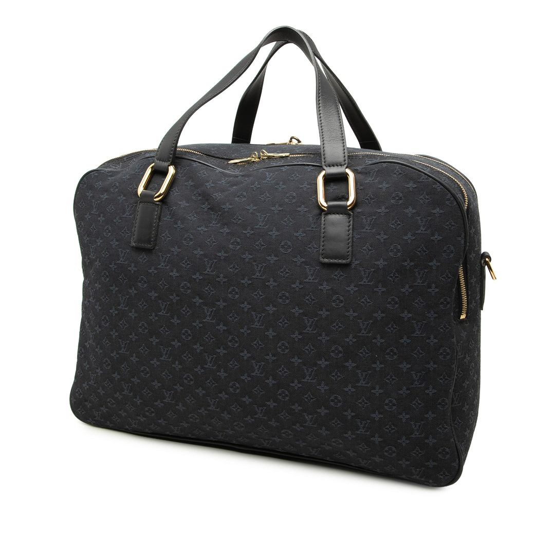Lin Claudine Duffle Sac Mini Monogram Bleu