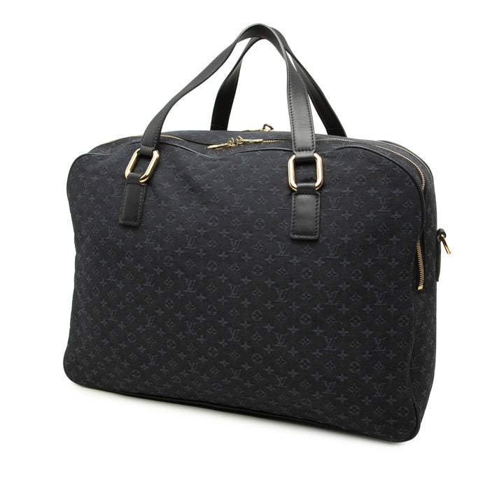 Lin Claudine Duffle Sac Mini Monogram Bleu