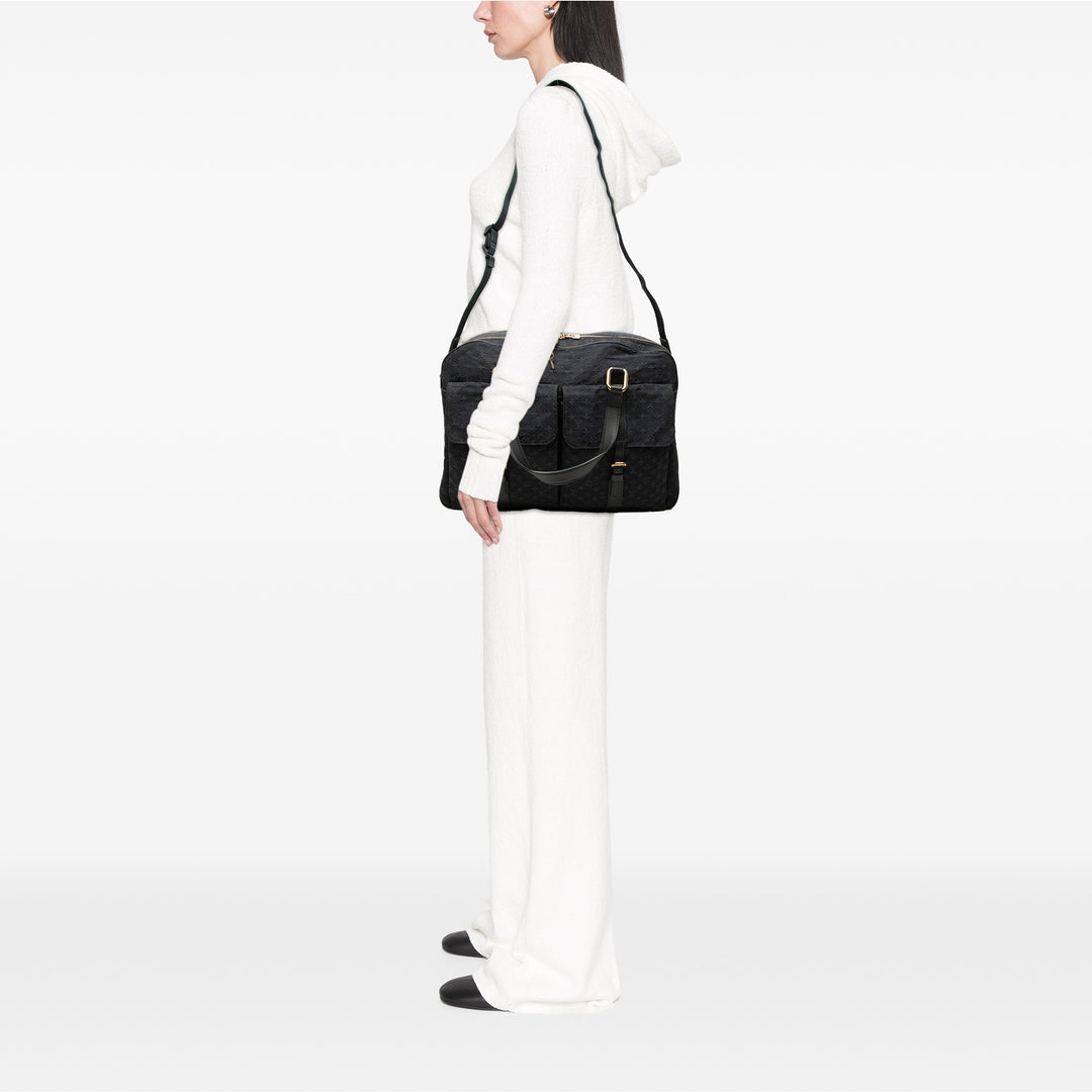 Lin Claudine Duffle Sac Mini Monogram Bleu
