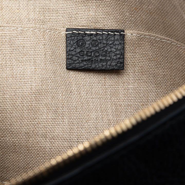 Gucci Cuir de veau Bamboo Pompon Pochette