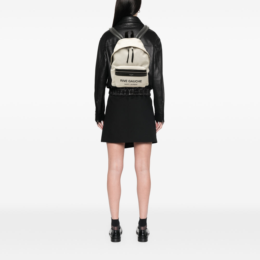 Saint Laurent Toile Rive Gauche City Sac à dos