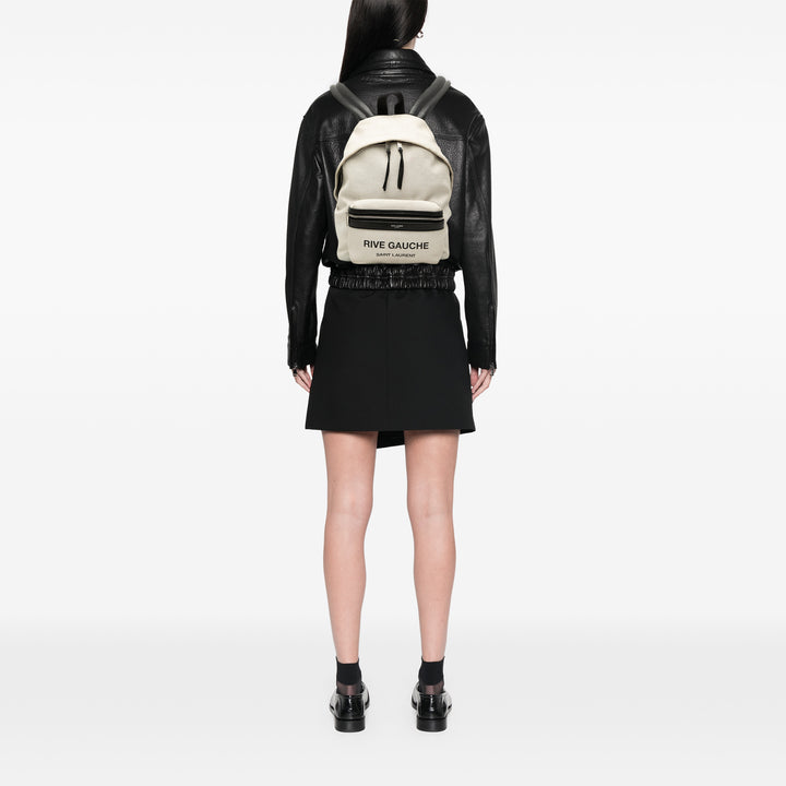 Saint Laurent Toile Rive Gauche City Sac à dos
