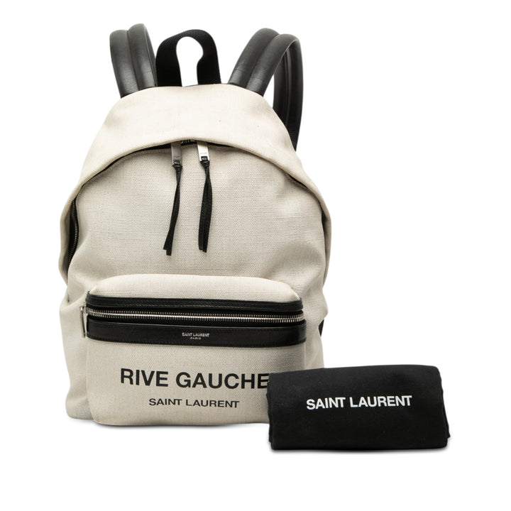 Saint Laurent Toile Rive Gauche City Sac à dos