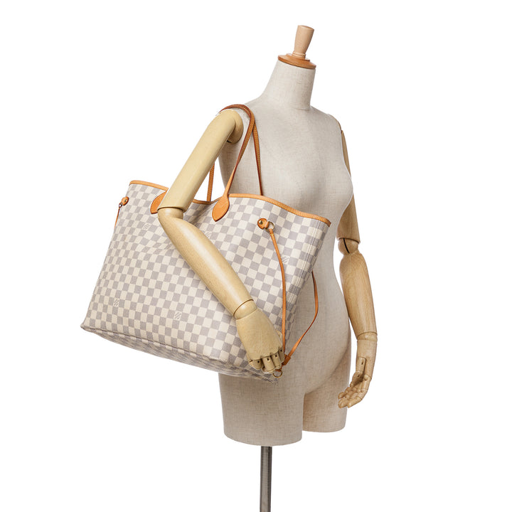 Damier Azur Neverfull GM White - Gaby Paris