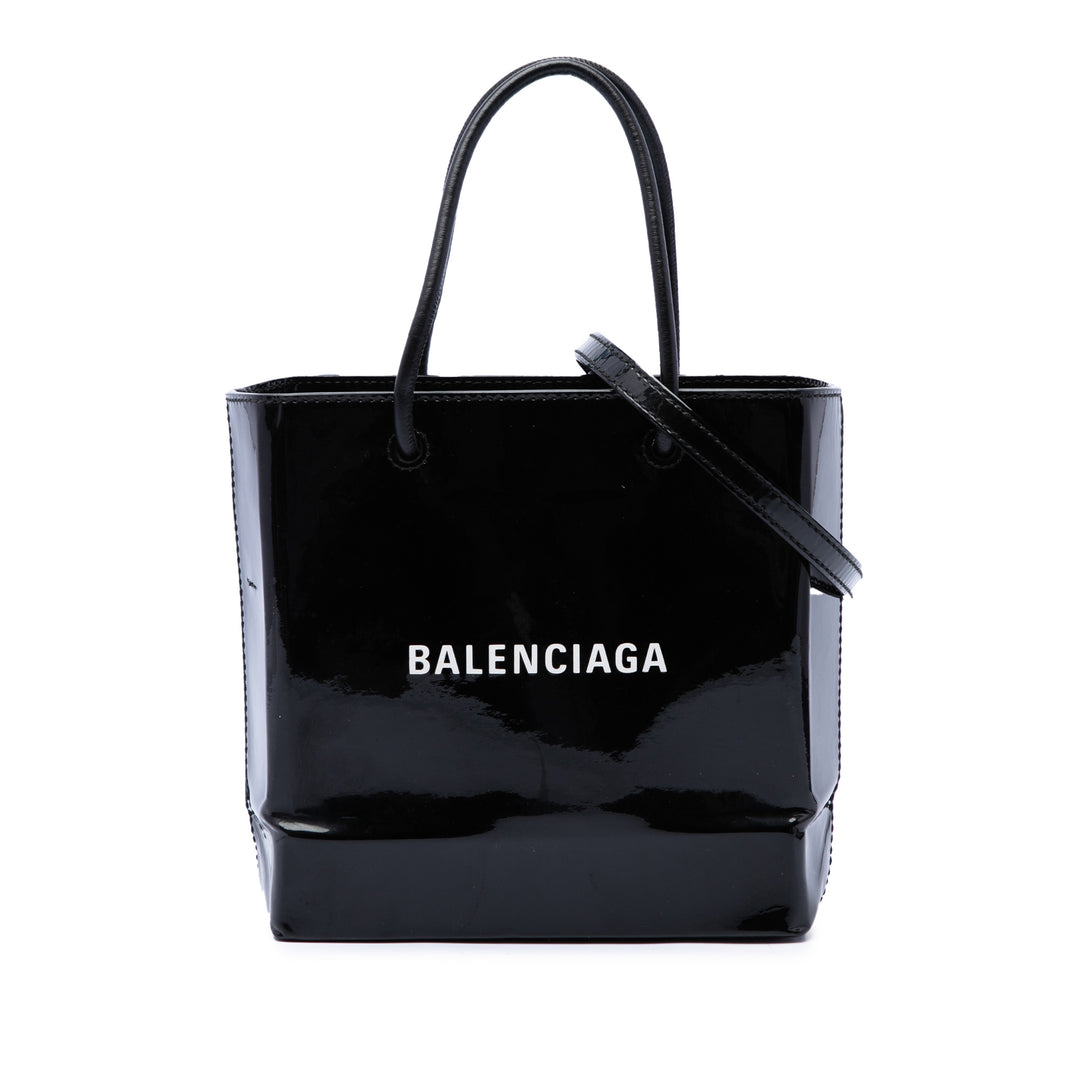 Balenciaga Logo Cabas XXS Cuir