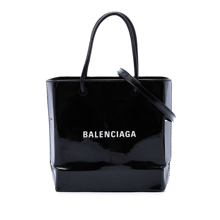 Balenciaga Logo Cabas XXS Cuir