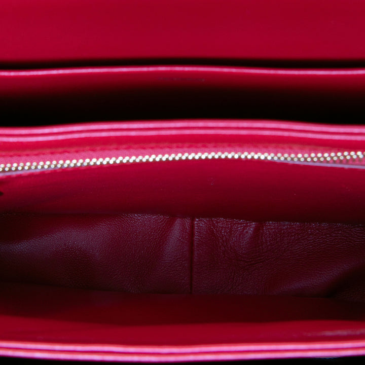 Celine Classique brillant Triomphe Sac Cuir de veau Rouge – vue 4 – GABY PARIS