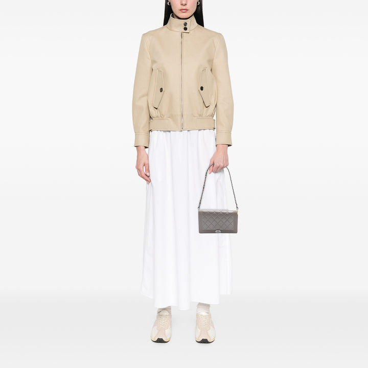 Chanel Matelassé Metallic Cuir d’agneau Boy Pochette avec chaîne