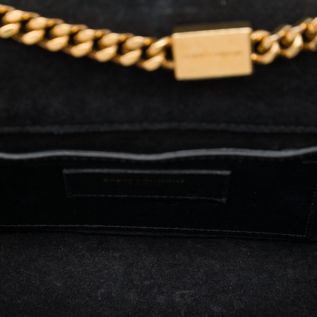 Saint Laurent Kate Pompon Sac Petit Monogram Noir – vue 4 – GABY PARIS