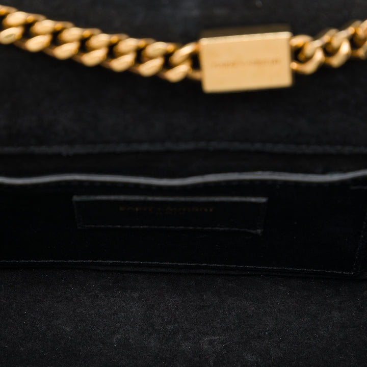 Saint Laurent Kate Pompon Sac Petit Monogram Noir – vue 4 – GABY PARIS
