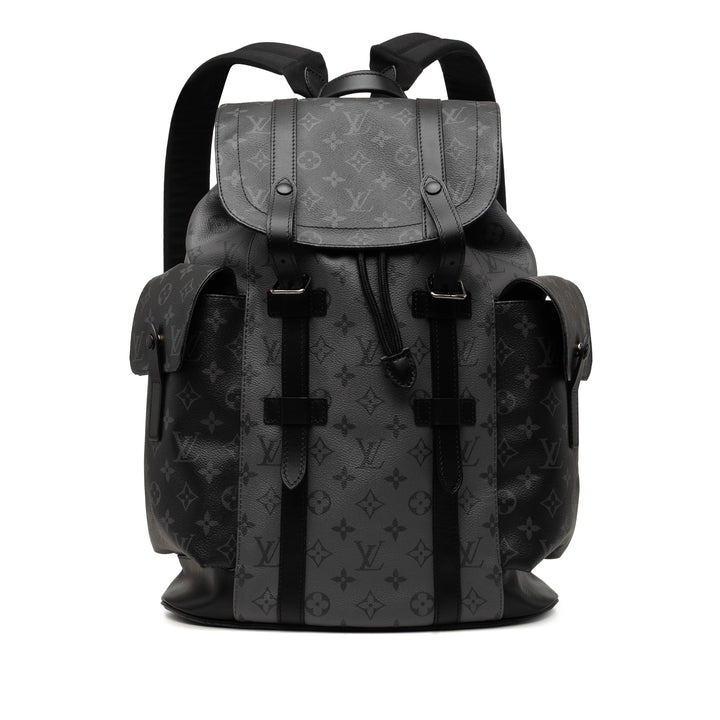 Louis Vuitton Reverse Christopher MM Monogram Eclipse Noir – vue principale – GABY PARIS