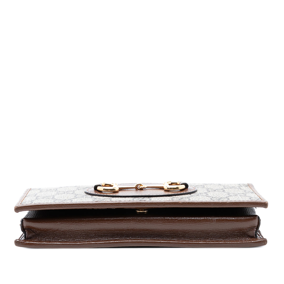 Gucci GG Supreme Horsebit 1955 Wallet on Chain