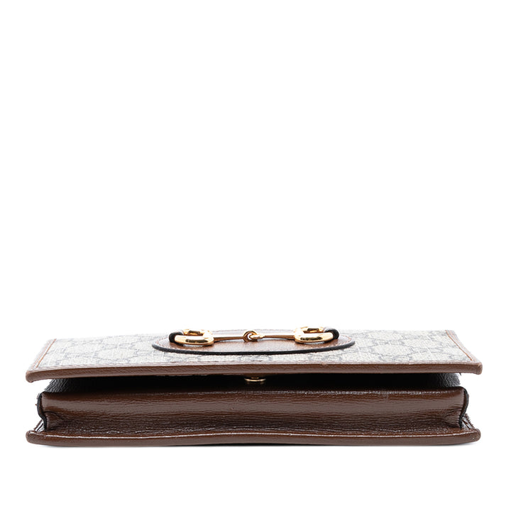 Gucci GG Supreme Horsebit 1955 Wallet on Chain