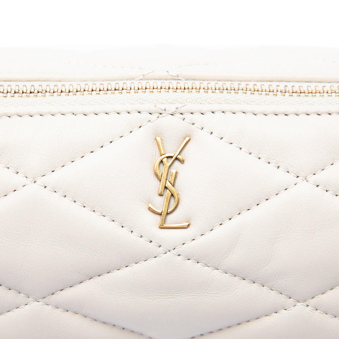 Saint Laurent Matelassé Sade Tube Sac Mini Cuir d'agneau
