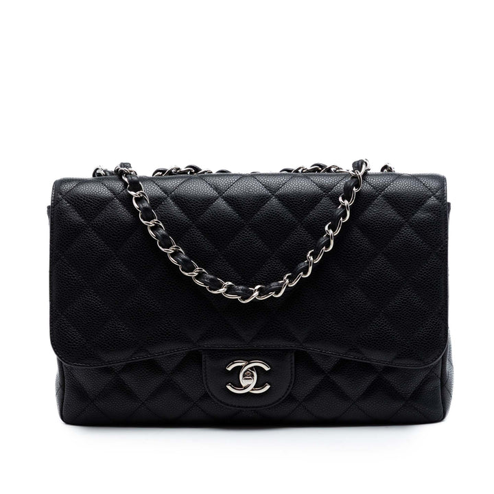 Chanel Jumbo Classic Caviar Simple rabat