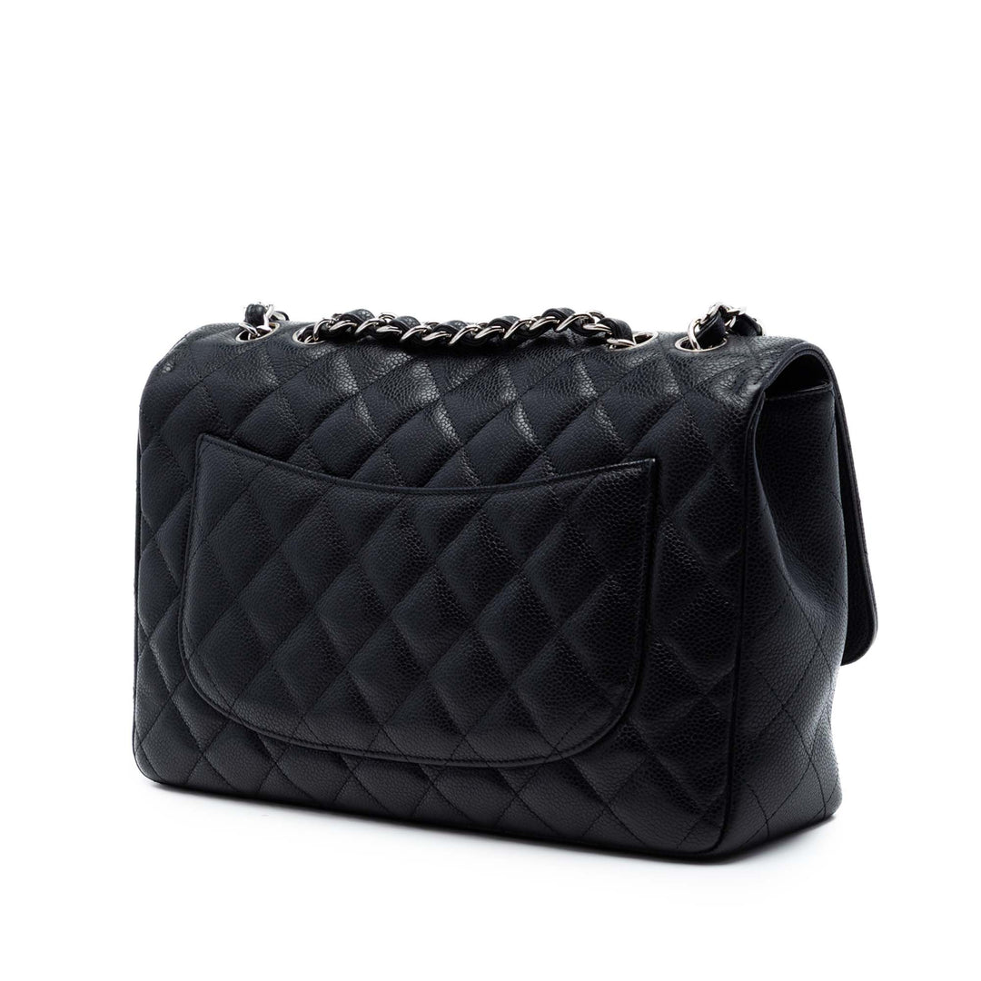 Chanel Jumbo Classic Caviar Simple rabat