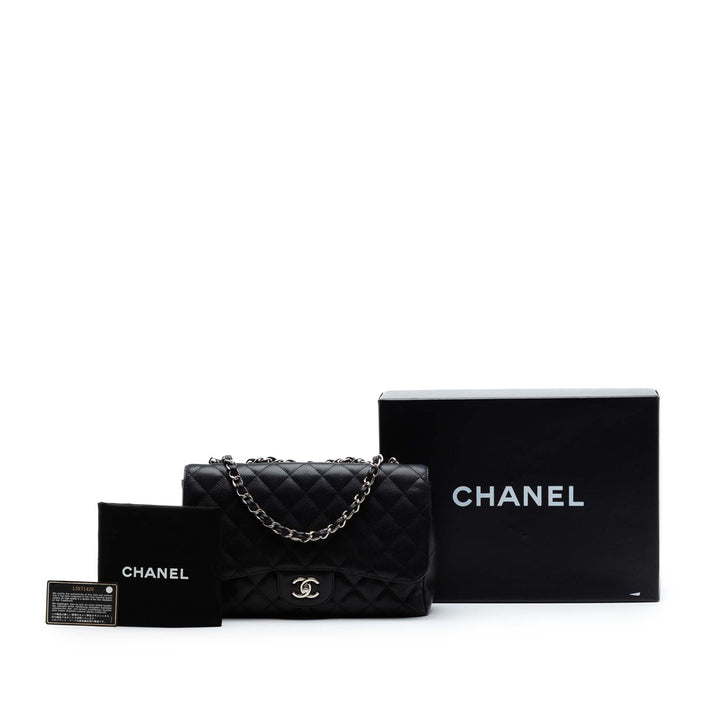 Chanel Jumbo Classic Caviar Simple rabat