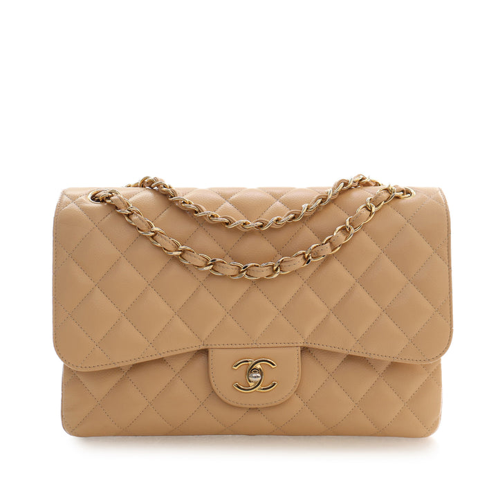 Chanel Jumbo Classic Caviar Double rabat