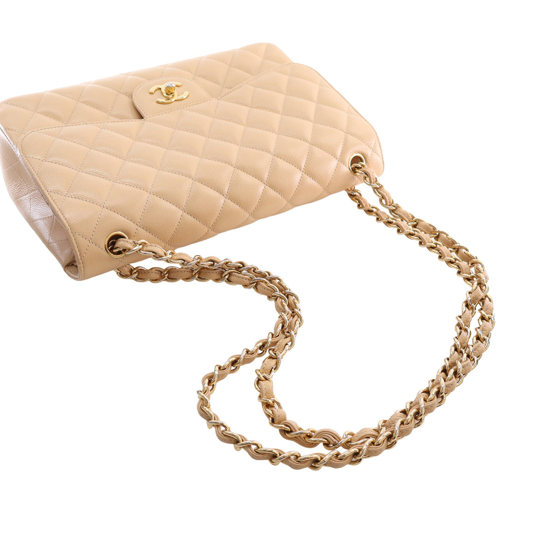 Chanel Jumbo Classic Caviar Double rabat