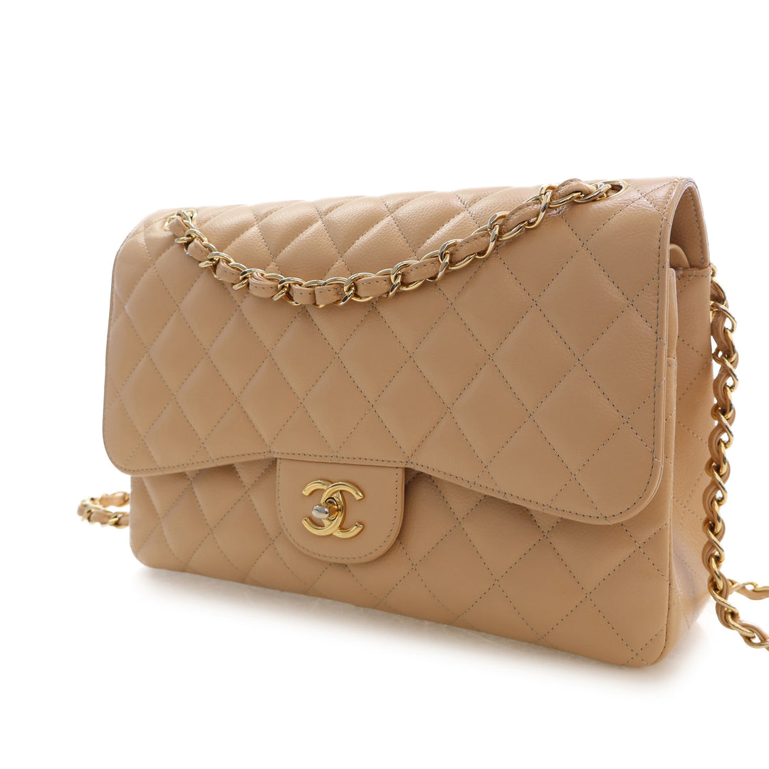 Chanel Jumbo Classic Caviar Double rabat