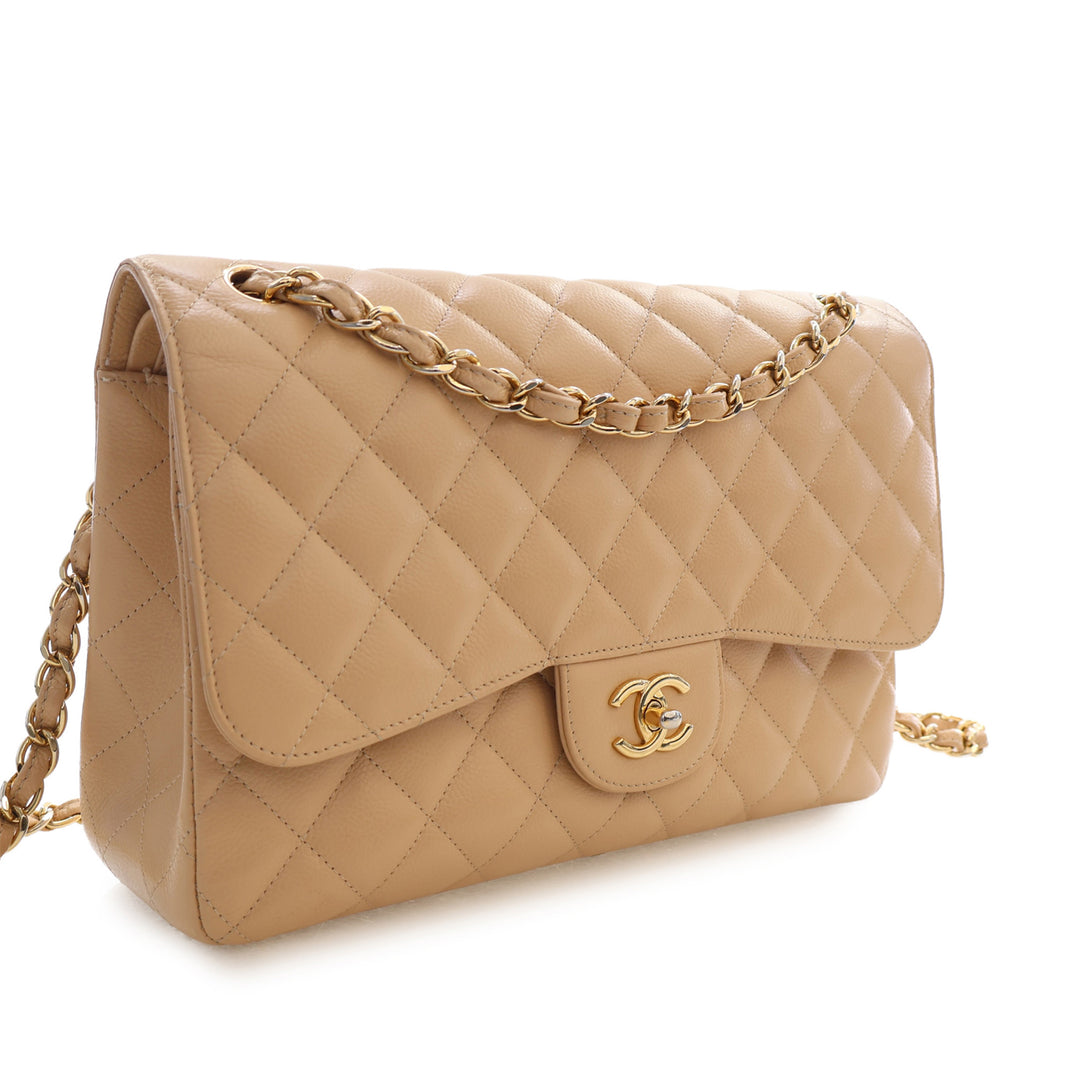 Chanel Jumbo Classic Caviar Double rabat