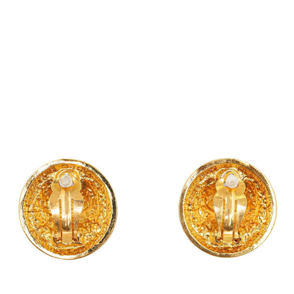 Chanel CC Clip On Earrings Gold - GABY PARIS