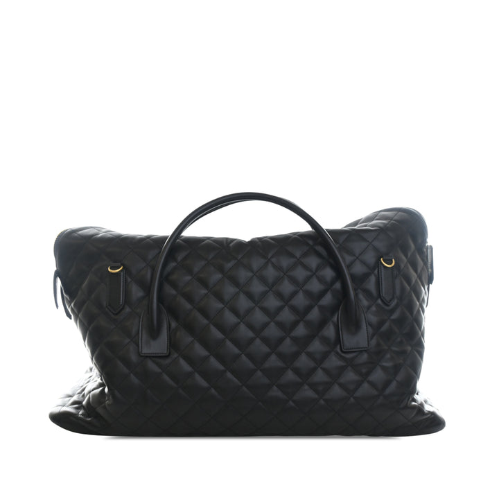 Saint Laurent Matelassé Cuir de veau Monogram ES Giant Sac de voyage