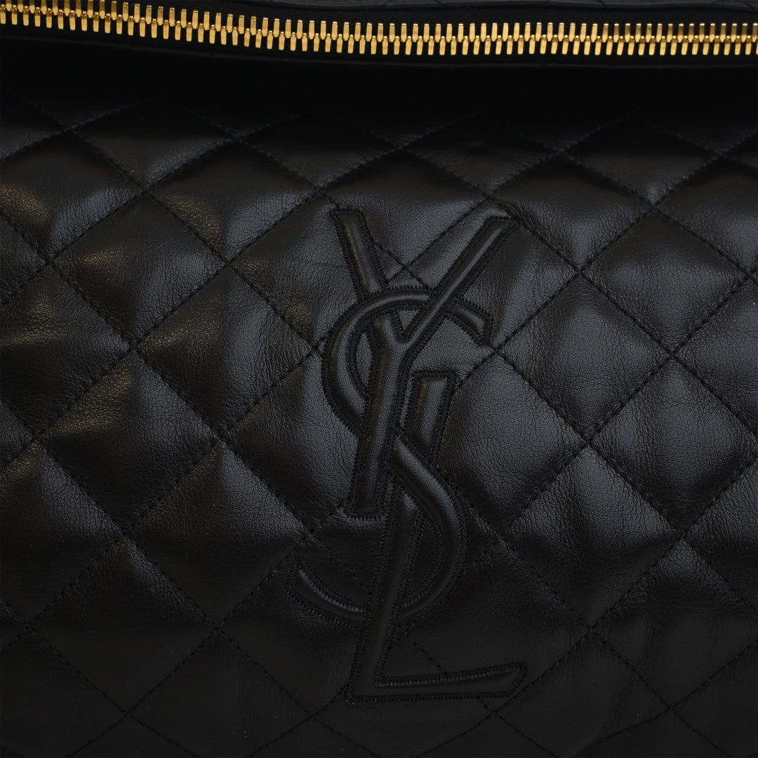 Saint Laurent Matelassé Cuir de veau Monogram ES Giant Sac de voyage
