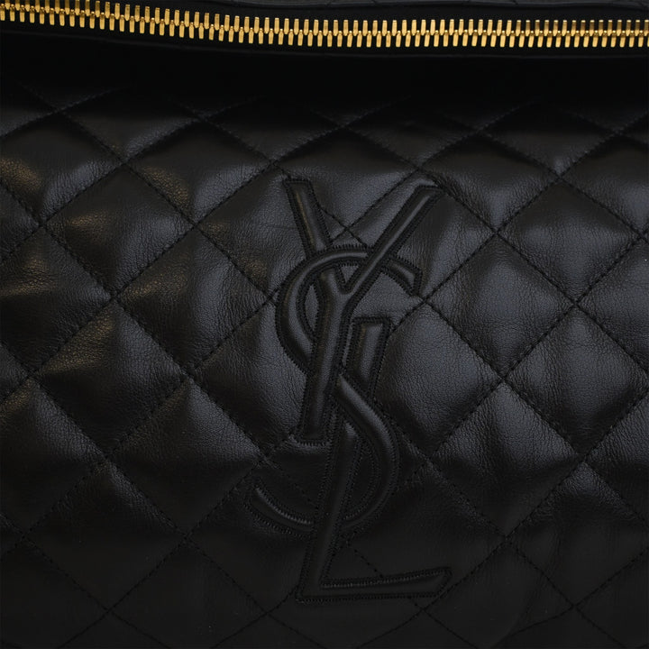 Saint Laurent Matelassé Cuir de veau Monogram ES Giant Sac de voyage