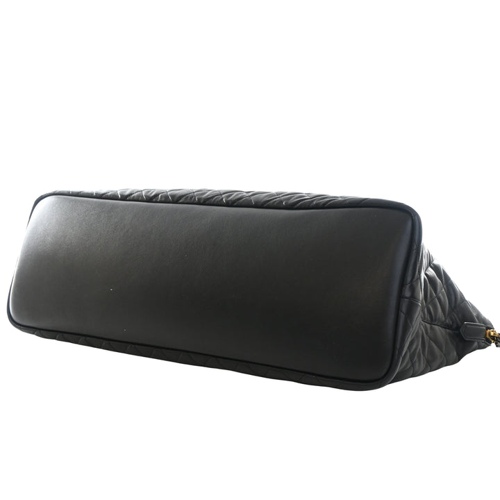 Saint Laurent Matelassé Cuir de veau Monogram ES Giant Sac de voyage
