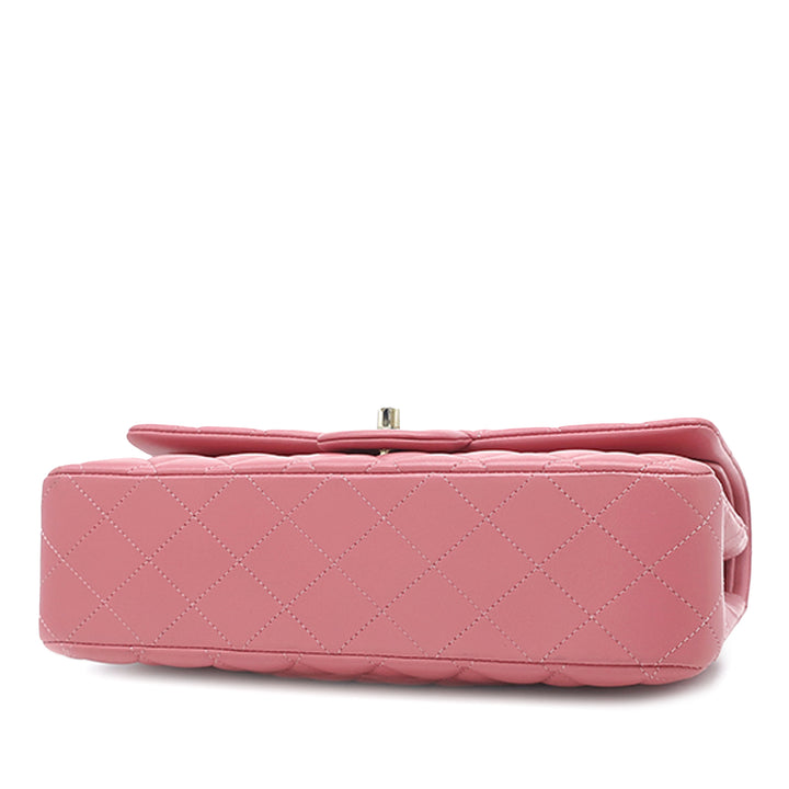 Classic Double rabat Moyen Cuir d'agneau Rose
