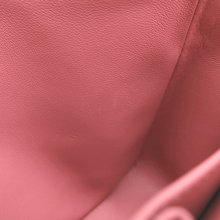 Classic Double rabat Moyen Cuir d'agneau Rose