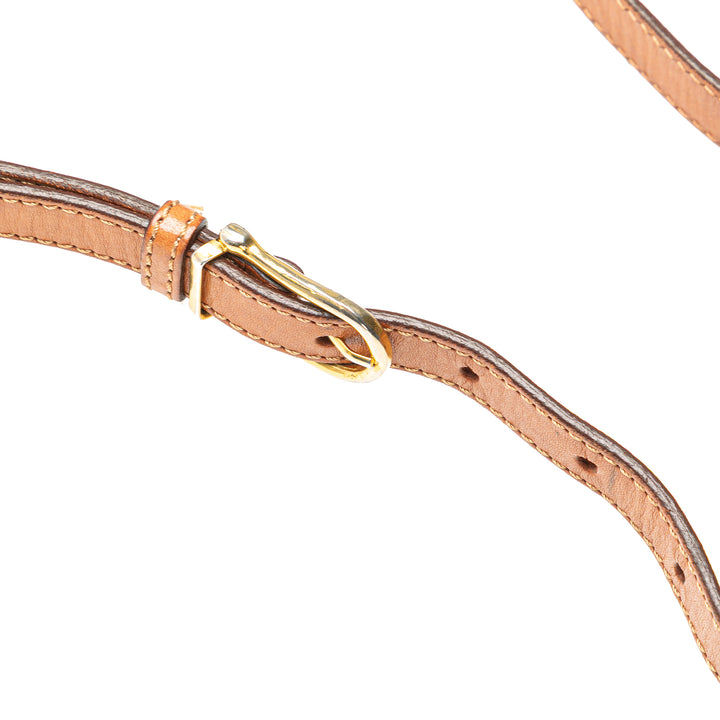 Macadam Coated Canvas Crossbody Brown - Gaby Paris