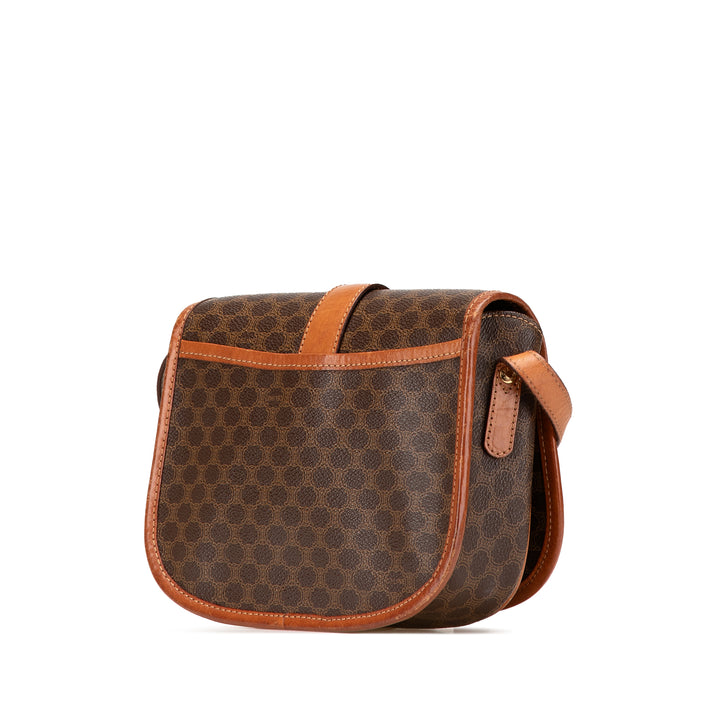 Macadam Coated Canvas Crossbody Brown - Gaby Paris